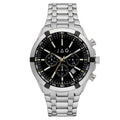 Jag Boss Silver Stainless Steel 46mm Watch for Men Classic Style
