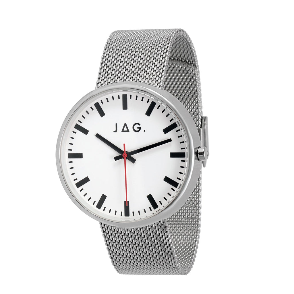 JAG Glebe Silver Stainless Steel 42mm Watch for Men 2023