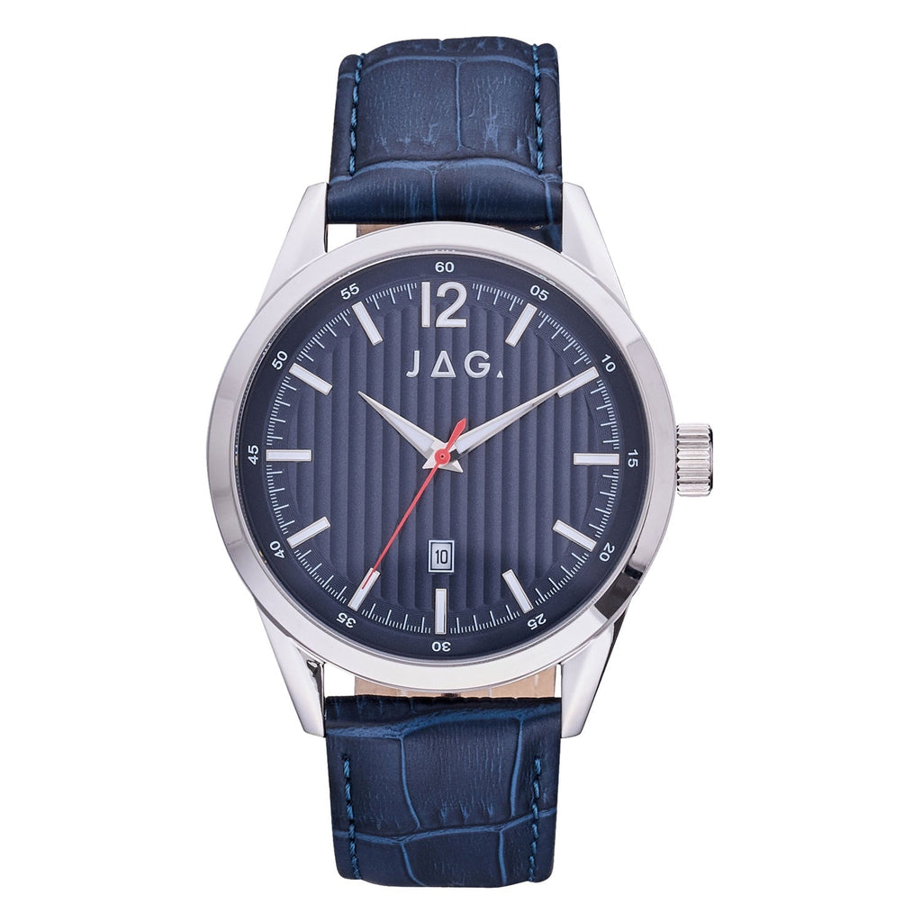 Jag Colo Silver Stainless Steel Mens Watch 44mm Modern Design