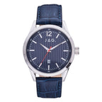 Jag Colo Silver Stainless Steel Mens Watch 44mm Modern Design