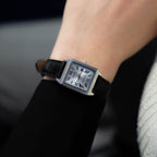 Casio Ladies' Rectangular White Leather Watch
