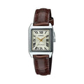 Casio Women's Rectangular Gold Brown Watch