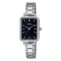 Casio Slim Ladies' Black Rectangular Watch