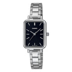 Casio Slim Ladies' Black Rectangular Watch
