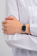 Casio Slim Ladies' Black Rectangular Watch