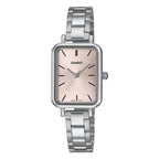 Casio Slim Ladies' Pink Rectangular Watch