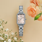 Casio Slim Ladies' Pink Rectangular Watch