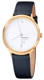 Mondaine Watch Helvetica No1 Light Black
