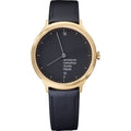 Mondaine Watch Helvetica No1 Light Gold Black