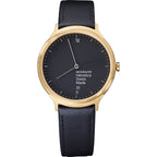 Mondaine Watch Helvetica No1 Light Gold Black