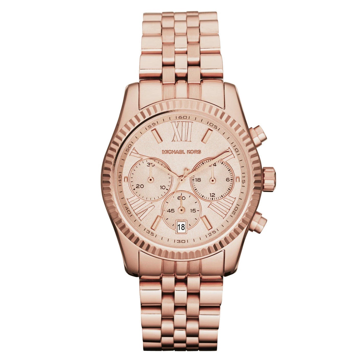 Michael Kors Watch Lexington Chronograph 38mm Rose Gold