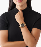Michael Kors Ladies Watch Bradshaw Chronograph 36mm Black Gold