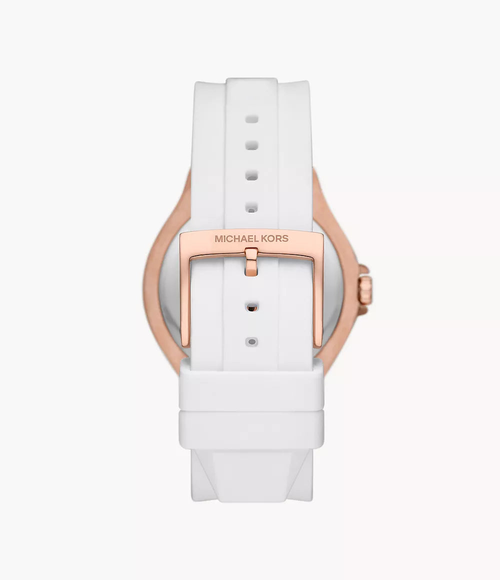 Michael Kors Ladies Watch Lennox 43mm White Rose Gold