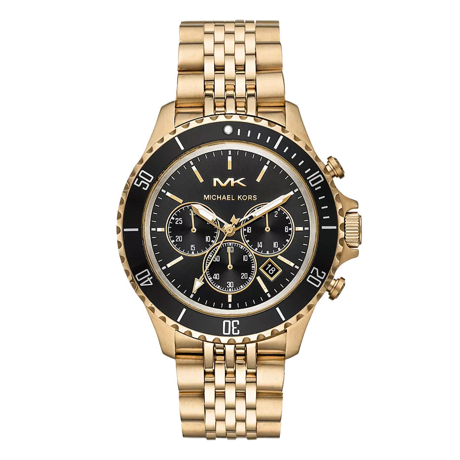 Michael Kors Men's Watch Bayville Chronograph  Black Gold