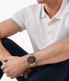 Michael Kors Men's Watch Bayville Chronograph  Black Gold