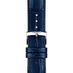 Tissot Carson Premium Blue Dial Blue Leather Strap Watch For Men - T122.410.16.043.00