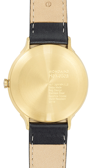 Mondaine Watch Helvetica No1 Light Black