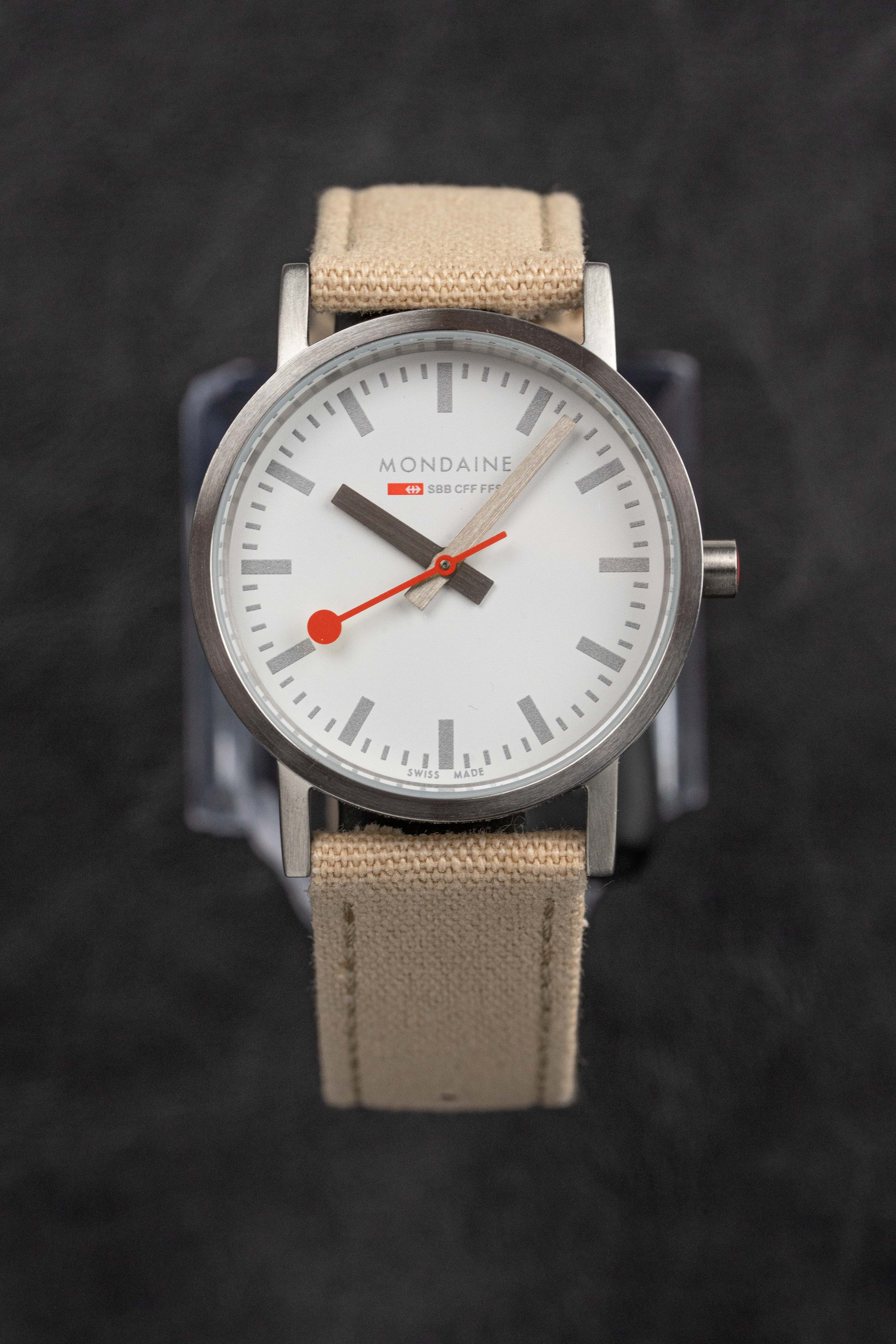 Mondaine Ladies Watch Classic White Beige
