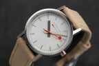 Mondaine Ladies Watch Classic White Beige