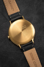 Mondaine Watch Helvetica No1 Light Gold Black
