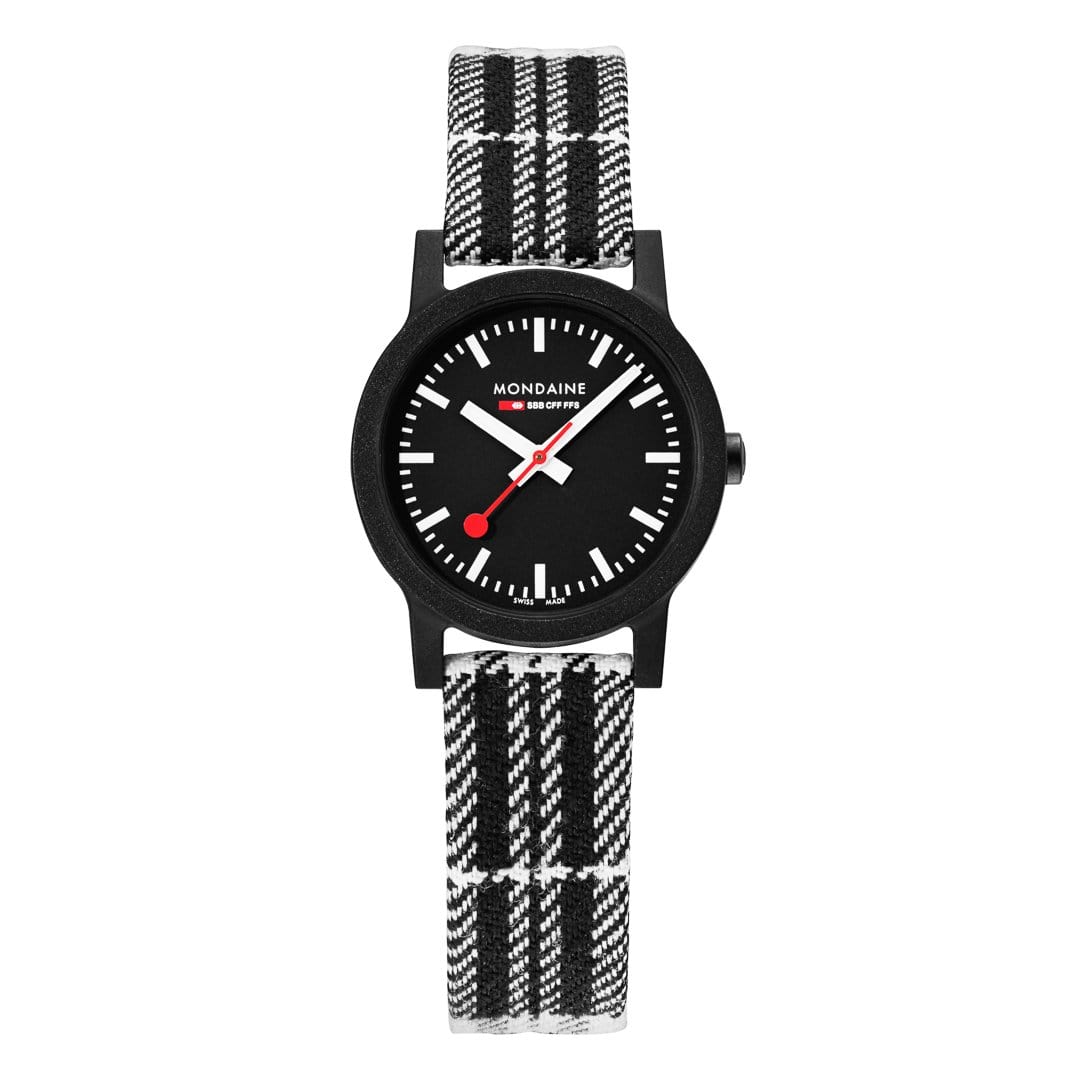 Mondaine Ladies Watch Essence Black White