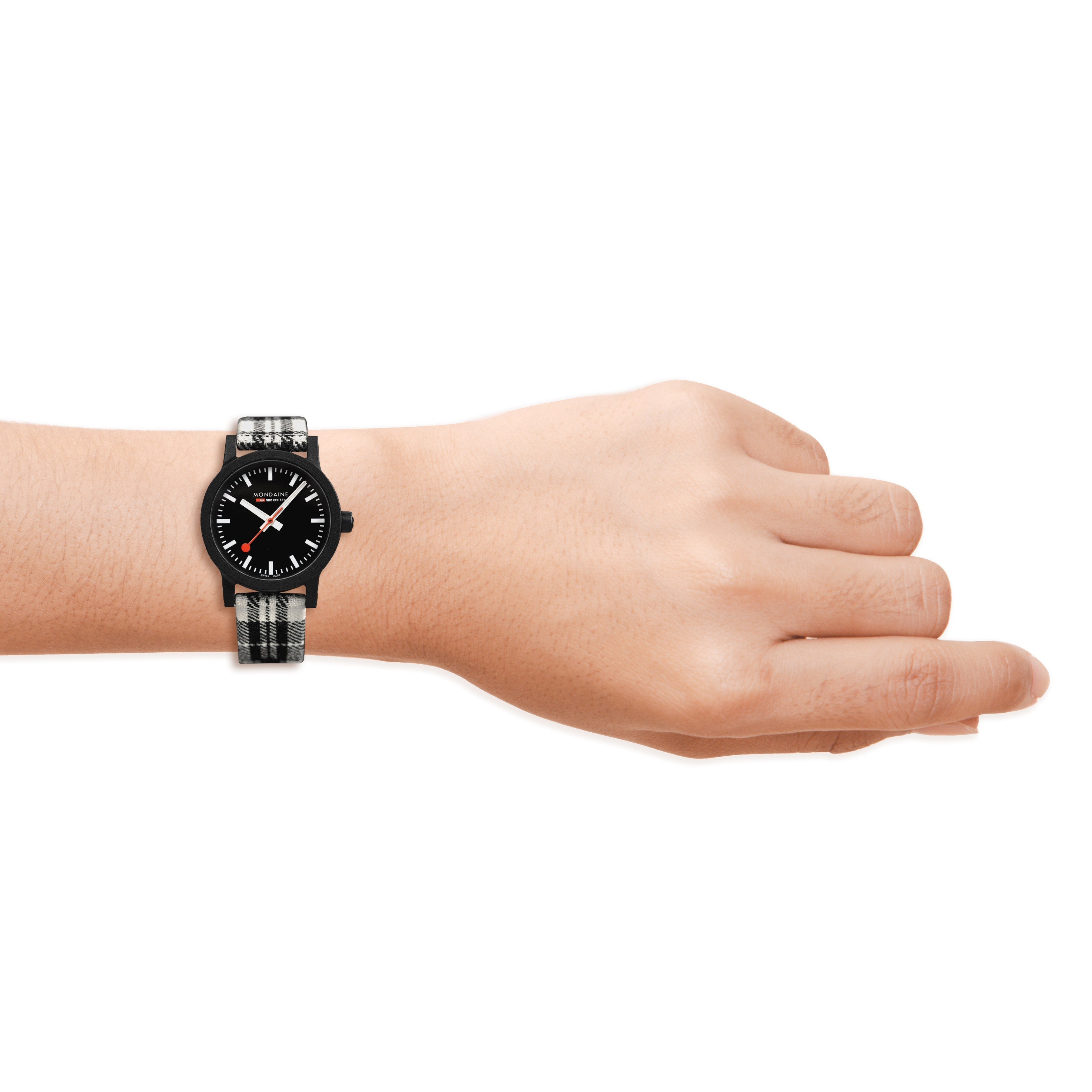 Mondaine Ladies Watch Essence Black White