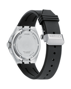 Citizen Series 8 Automatic Black Dial Rubber Strap Watch NA1004-10E
