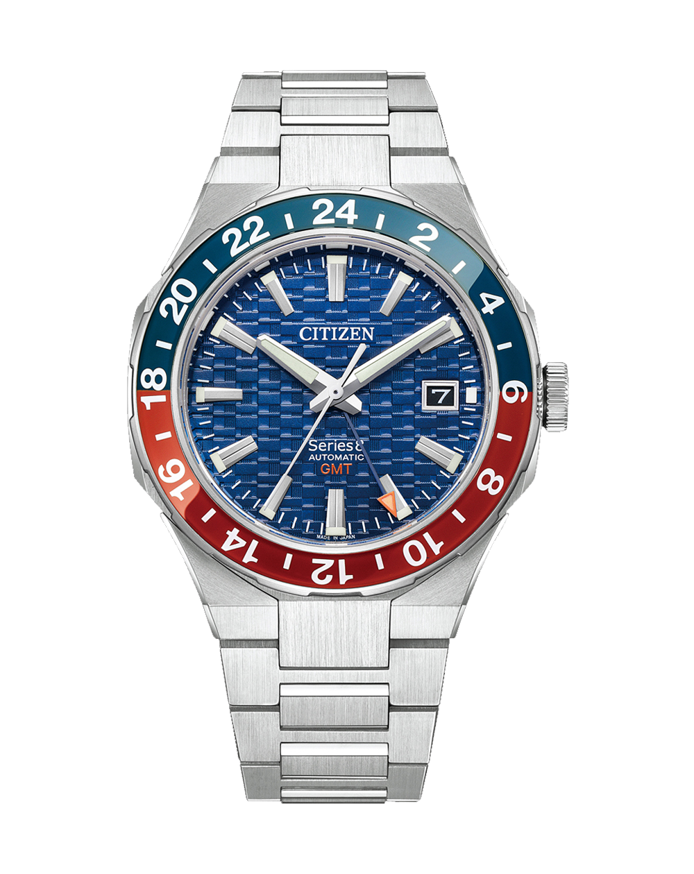 Citizen Series 8 Mechanical GMT Blue Dial NB6030-59L