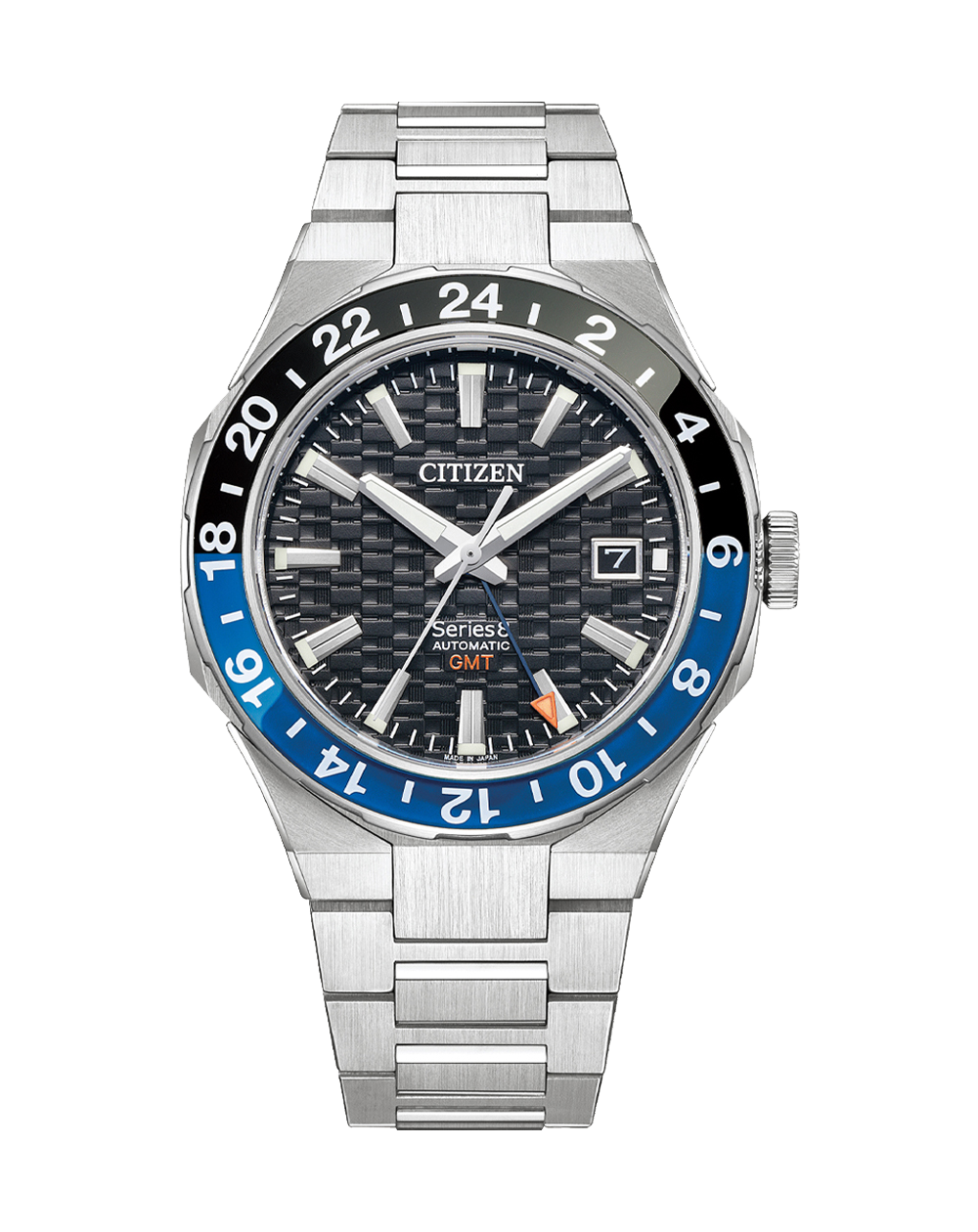 Citizen Series 8 Timepiece with GMT Functionality and Batman Bezel NB6031-56E