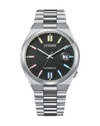Citizen Tsuyosa Automatic Silver Stainless Steel Black Dial Watch NJ0151-53E