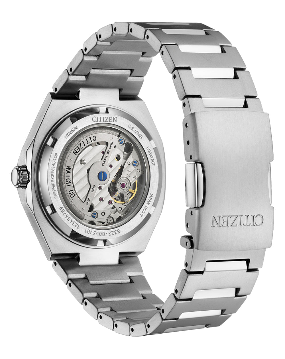 Citizen Zenshin Automatic Blue Dial Titanium Watch NK5020-58M