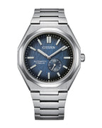 Citizen Zenshin Automatic Blue Dial Titanium Watch NK5020-58M