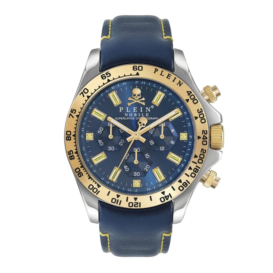 Philipp Plein Mens Watch Nobile Wonder Chronograph Blue