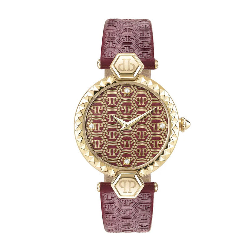 Philipp Plein Ladies Watch Street Couture Red and Gold