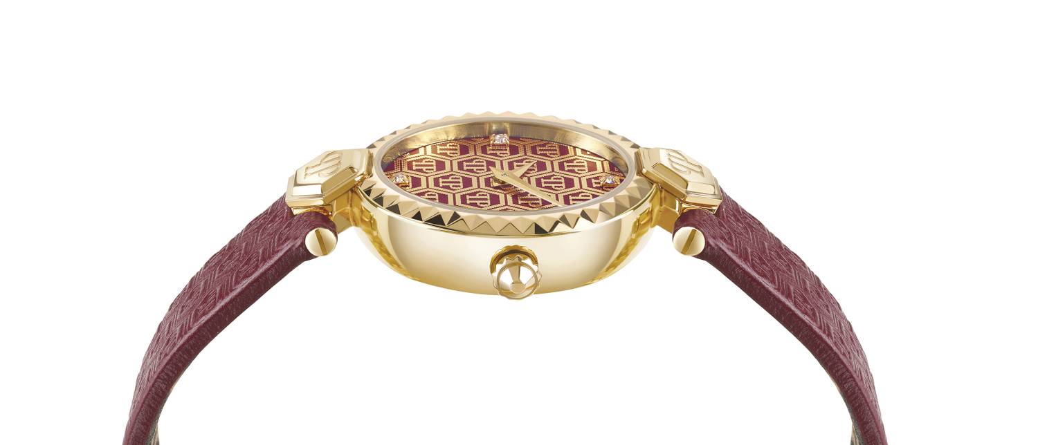Philipp Plein Ladies Watch Street Couture Red and Gold