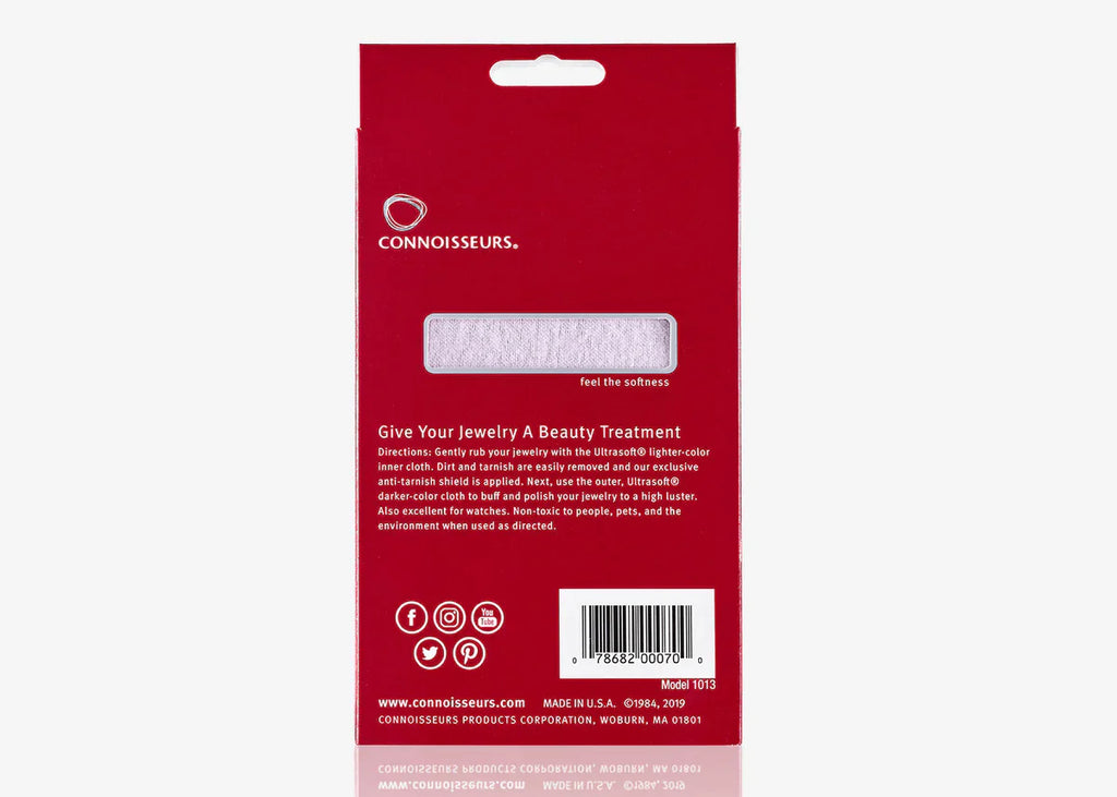 Connoisseurs Extra Large UltraSoft Silver Jewellery Polishing Cloth