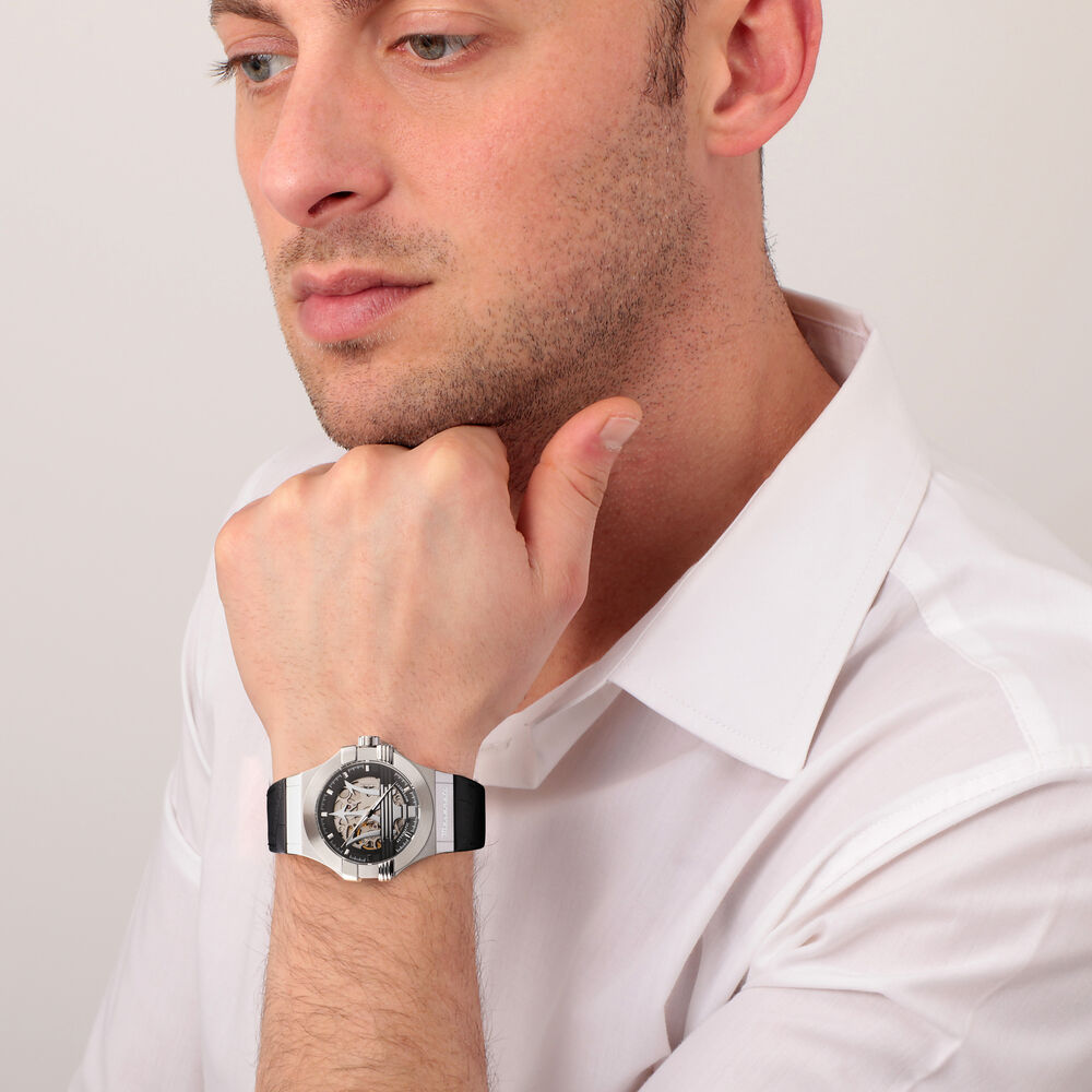 Maserati Men's Black Potenza Watch
