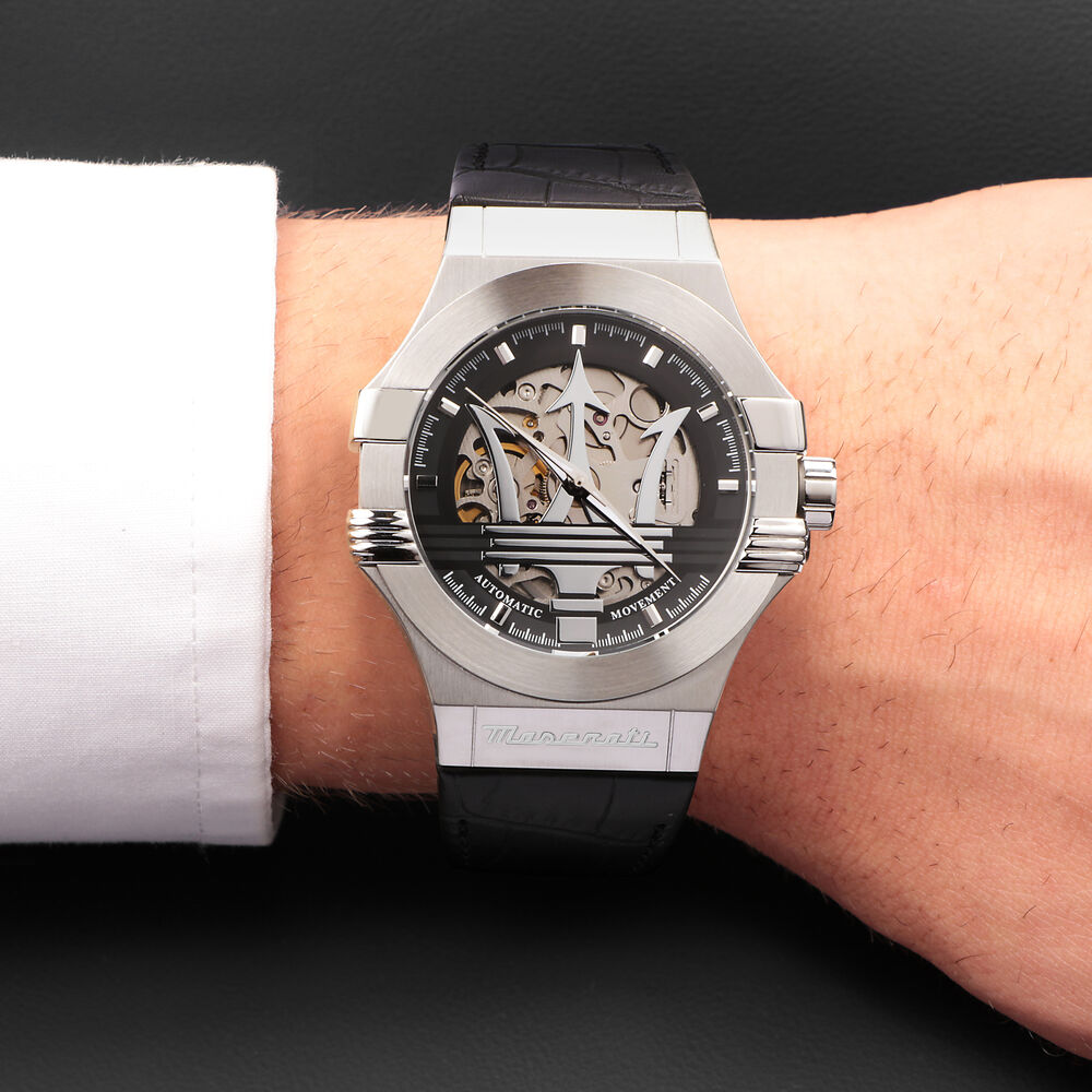 Maserati Men's Black Potenza Watch