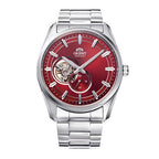 Orient Contemporary Open Heart Men's Red Watch