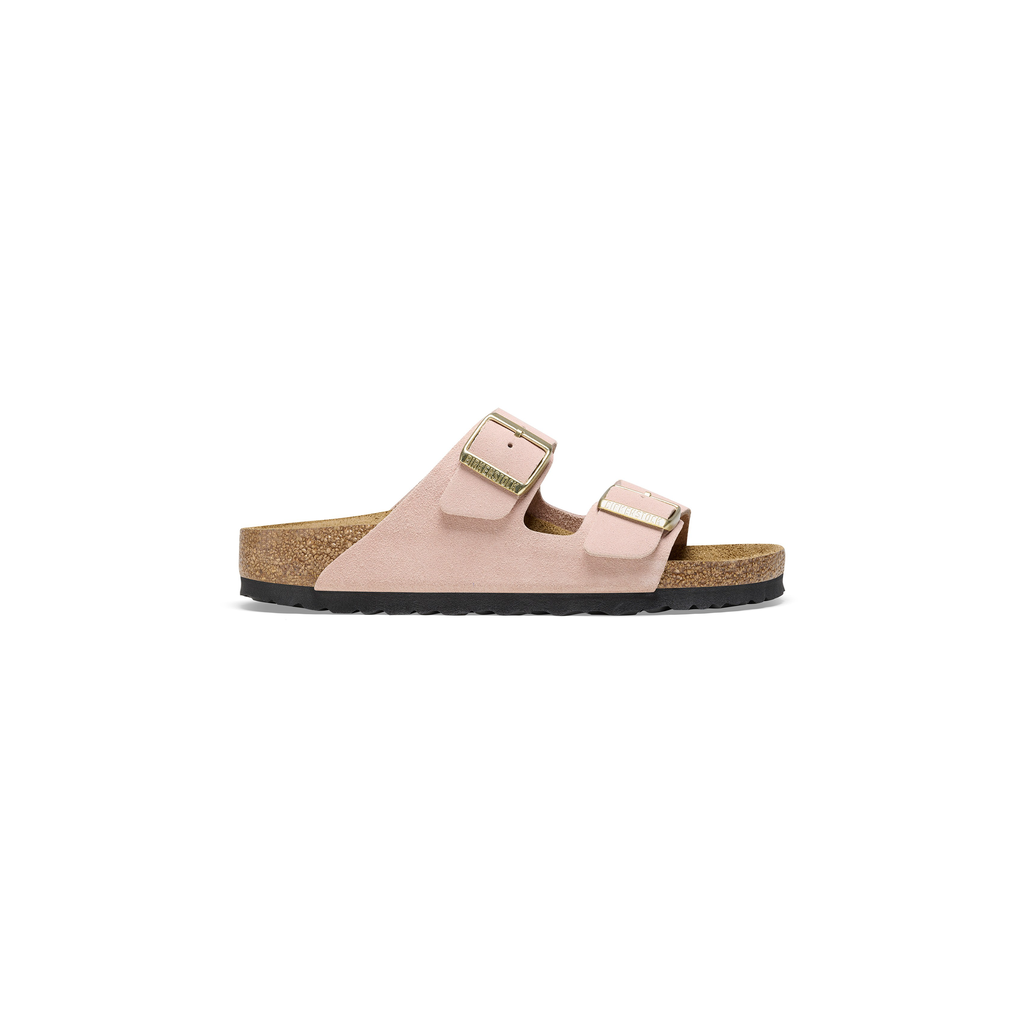 Arizona Light Rose Suede Leather Sandals