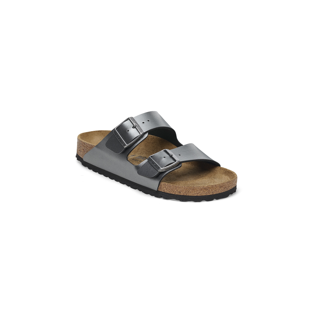Arizona Metallic Black Birko-Flor Sandals