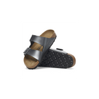 Arizona Metallic Black Birko-Flor Sandals