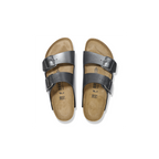 Arizona Metallic Black Birko-Flor Sandals