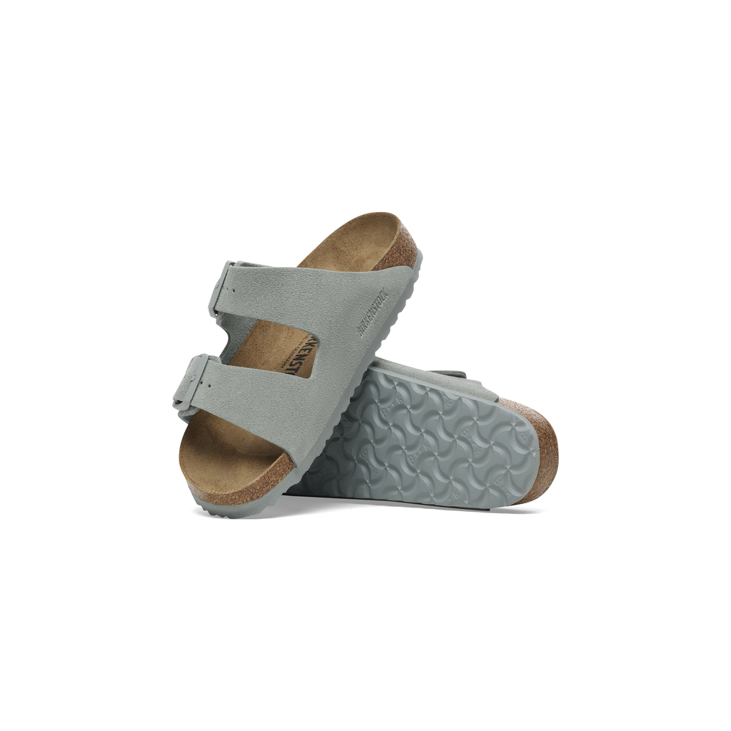 Arizona Pure Sage Suede Leather Sandals