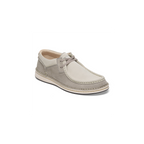 Pasadena Stone Coin/White Suede Leather Shoes