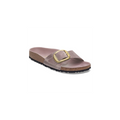 Madrid Big Buckle Lavender Oiled Leather Sandals