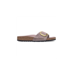 Madrid Big Buckle Lavender Oiled Leather Sandals
