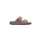 Arizona Big Buckle Lavender Oiled Leather Sandals