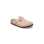 Boston Light Rose Suede Leather Clogs