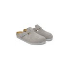 Boston Stone Coin Suede Leather Clogs